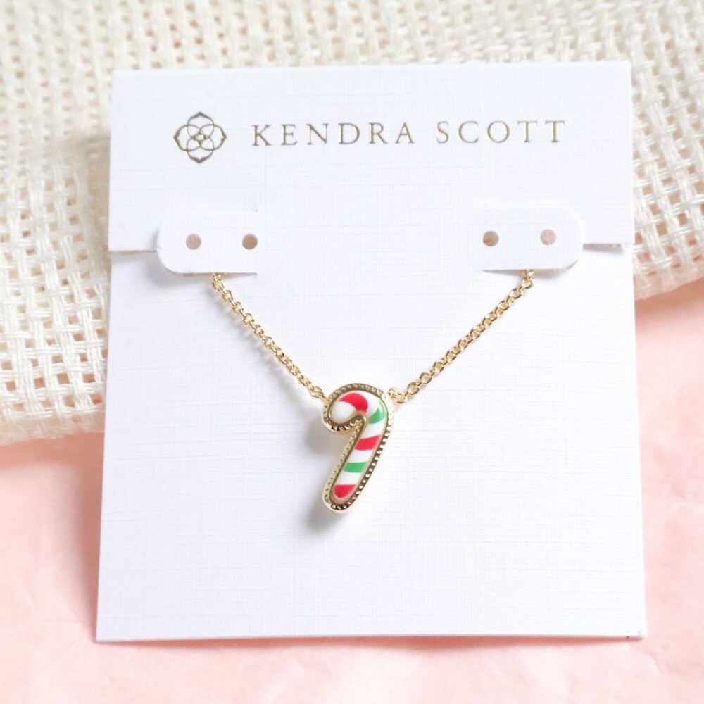 Kendra Scott Candy Cane Short Necklace Gold